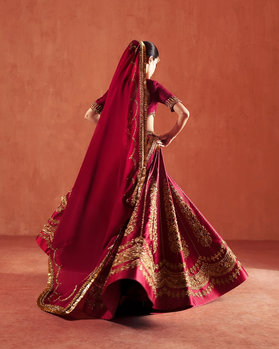 DARK PINK BRIDAL LEHENGA